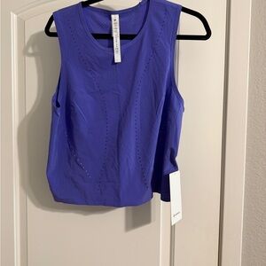 Lululemon Athletica Blue Crop Tank Top